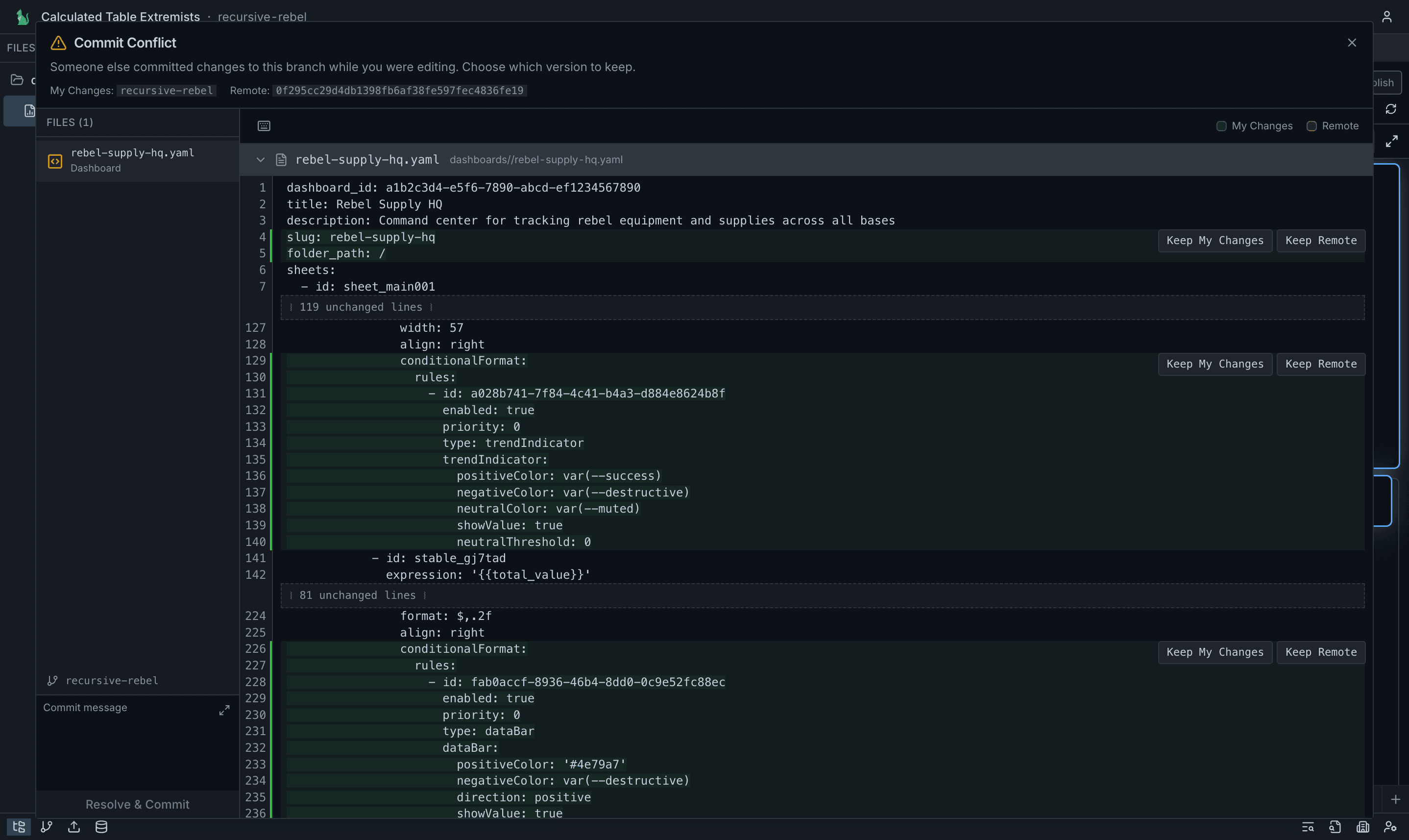 Two-way sync between UI and local dev